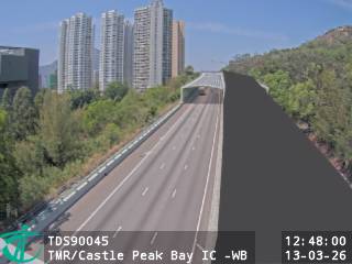 屯門公路近青山灣入境事務中心 - 西行