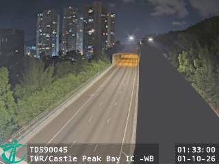 屯門公路近青山灣入境事務中心 - 西行