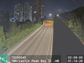 屯門公路近青山灣入境事務中心 - 西行