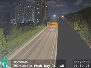 屯門公路近青山灣入境事務中心 - 西行