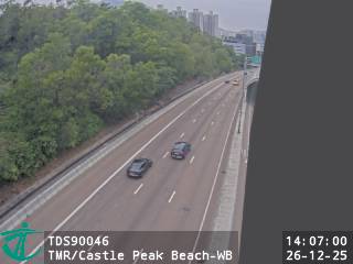 屯門公路近青山灣泳灘 - 西行