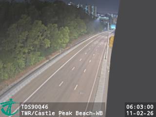 屯門公路近青山灣泳灘 - 西行