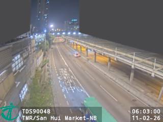 屯門公路近新墟街市 - 北行