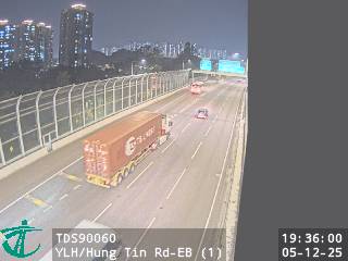 元朗公路近洪天路 - 東行 (1)