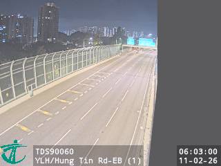 元朗公路近洪天路 - 東行 (1)