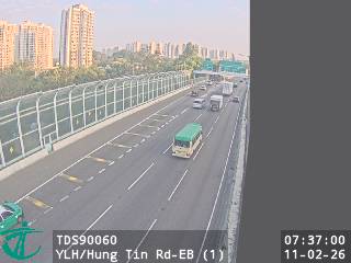 元朗公路近洪天路 - 東行 (1)