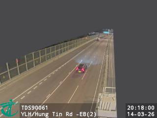 元朗公路近洪天路 - 東行 (2)