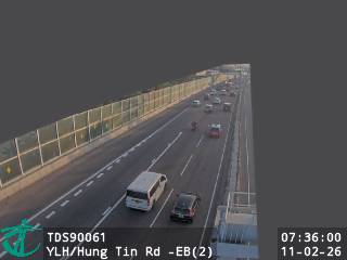 元朗公路近洪天路 - 東行 (2)