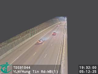 元朗公路近洪天路 - 西行 (1)