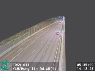 元朗公路近洪天路 - 西行 (1)