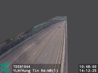 元朗公路近洪天路 - 西行 (1)