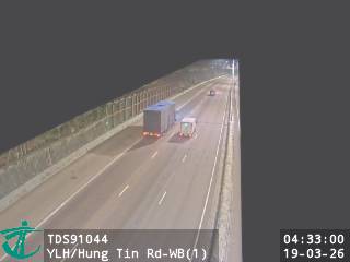 元朗公路近洪天路 - 西行 (1)