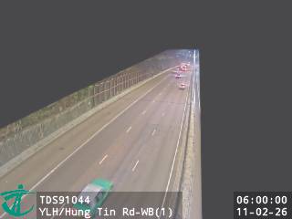 元朗公路近洪天路 - 西行 (1)