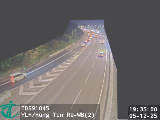 元朗公路近洪天路 - 西行 (2)