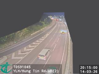 元朗公路近洪天路 - 西行 (2)