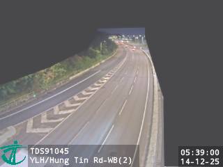 元朗公路近洪天路 - 西行 (2)