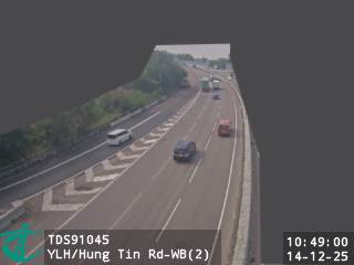 元朗公路近洪天路 - 西行 (2)