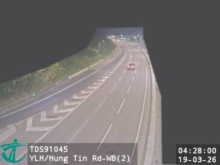 元朗公路近洪天路 - 西行 (2)