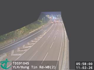 元朗公路近洪天路 - 西行 (2)