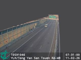 元朗公路近唐人新村路 - 西行