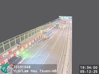 元朗公路近欖口村 - 西行