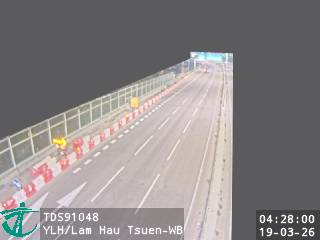 元朗公路近欖口村 - 西行