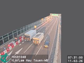 元朗公路近欖口村 - 西行
