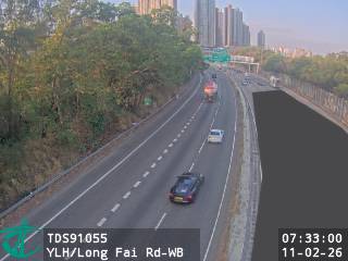 元朗公路近朗暉路 - 西行