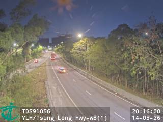 元朗公路近青朗公路 - 西行 (1)