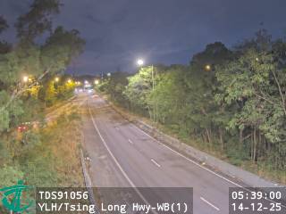 元朗公路近青朗公路 - 西行 (1)