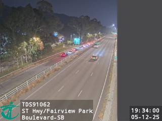 新田公路近錦綉花園大道 - 南行