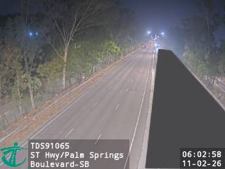 新田公路近加州花園大道 - 南行