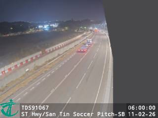 新田公路近新田足球場 - 南行