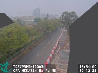 青山公路洪水橋段近田廈路 - 北行