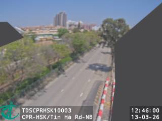 青山公路洪水橋段近田廈路 - 北行