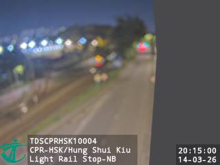 青山公路洪水橋段近洪水橋輕鐵站 - 北行