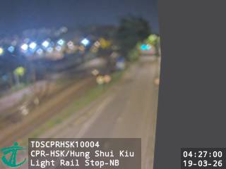 青山公路洪水橋段近洪水橋輕鐵站 - 北行