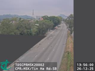 青山公路洪水橋段近田廈路 - 南行