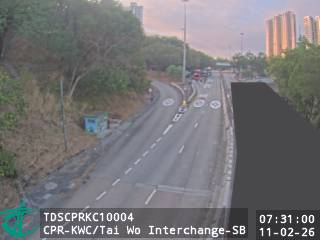 青山公路葵涌段近大窩交匯處 - 南行