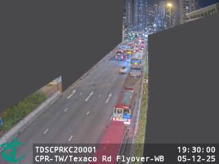 青山公路荃灣段近德士古道天橋 - 西行