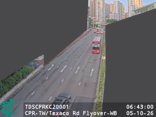 青山公路荃灣段近德士古道天橋 - 西行