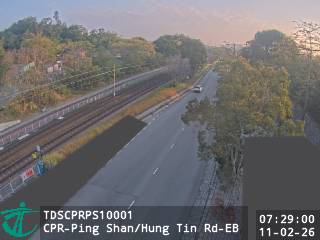 青山公路屏山段近洪天路 - 東行