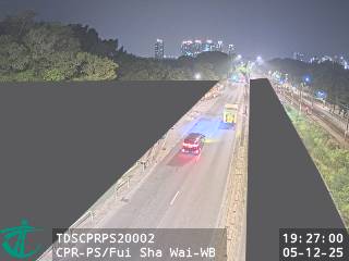 青山公路屏山段近灰沙圍 - 西行