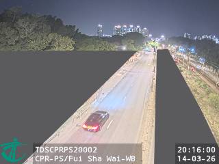 青山公路屏山段近灰沙圍 - 西行