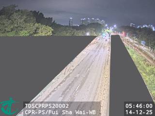 青山公路屏山段近灰沙圍 - 西行