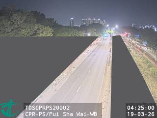 青山公路屏山段近灰沙圍 - 西行