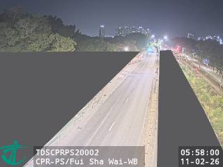 青山公路屏山段近灰沙圍 - 西行