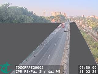 青山公路屏山段近灰沙圍 - 西行