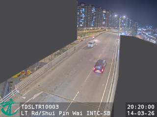 朗天路近水邊圍交匯處 - 南行