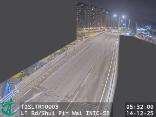 朗天路近水邊圍交匯處 - 南行